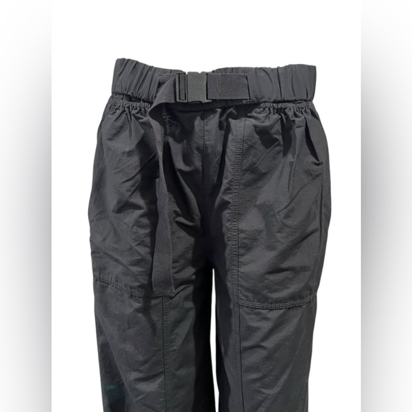 Free People FP Movement Black Pants Womens Offsides Belt Buckle Pockets Size S - Picture 6 of 14